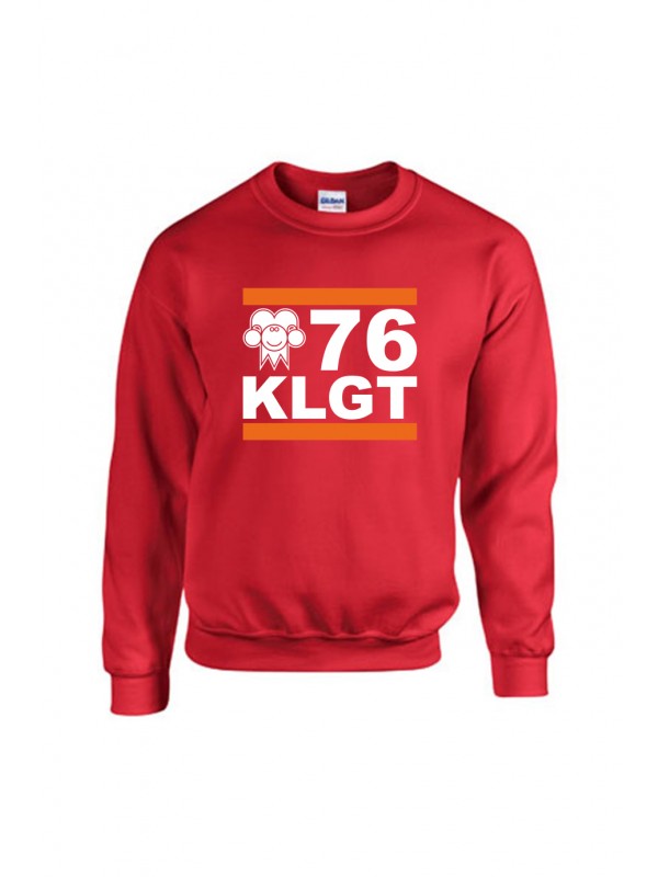 Sweater Rood | 076 KLGT Wit
