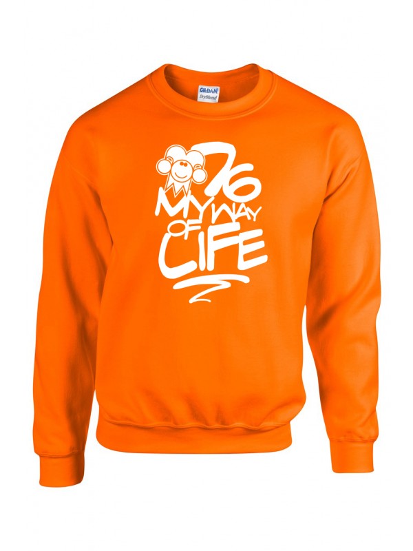 Sweater Oranje | 076MWOL wit